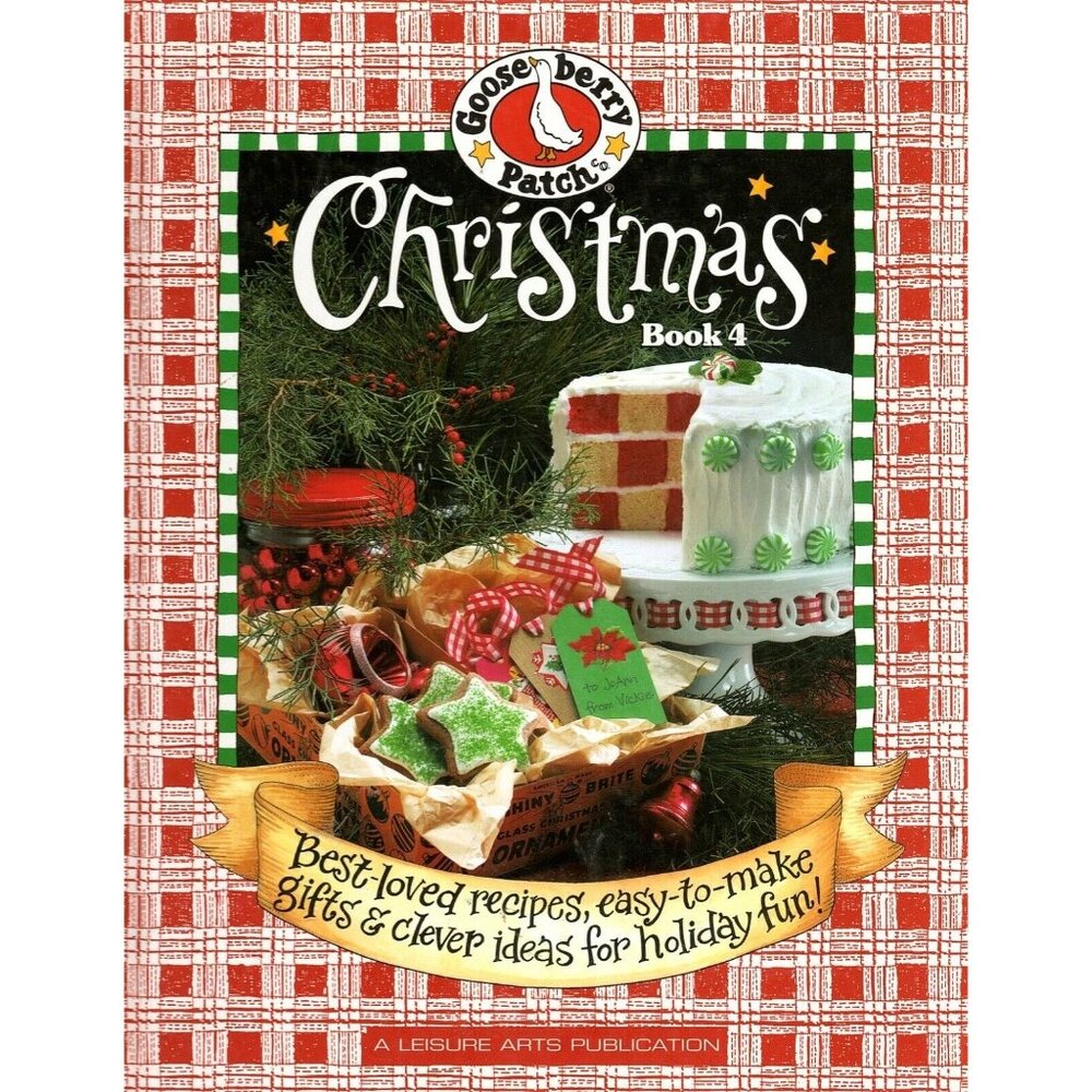 Leisure Arts Gooseberry Patch Christmas Book 4 Hardcover 2002